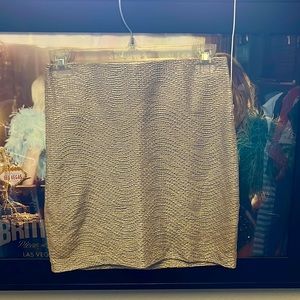 Gold metallic BCBGeneration mini skirt